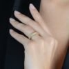 Anel Dourado Aparador Cravejado de Zircônia - Imagem 2